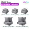 EllaTex Premium Mikrofaser Bettwäsche 200x220 + 2x 80x80 cm Produktbild-Vorschau 7