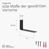 LAMO Manufaktur Metall Regalträger für Wandregal, Produktbild-Vorschau 7