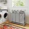 HOMCOM Wäschekorb mit 4 Fächer 160 L Wäschesammler mit Produktbild-Vorschau 8