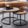 Couchtische - Set von 2 - Couchtische - Runde Tische - Produktbild-Vorschau 2