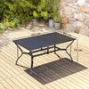 Outsunny Gartentisch Stahl 150x90 cm Wetterfest Balkontisch Produktbild-Vorschau 12
