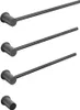 Four black towel rails of varying lengths are arranged diagonally on a white background. Produktbild-Vorschau