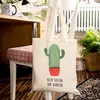 Mr. & Mrs. Panda Tote Bag Kaktus Wut - Transparent - Produktbild-Vorschau 5