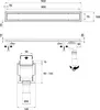 Aquabad SDS Pro Duschrinne 90cm mit Blende: Bord, Ablauf Produktbild-Vorschau 6