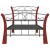 vidaXL Rama łóżka czarna metalowa 90x200 cm Podgląd zdjęcia produktu 4
