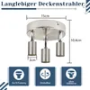 ZMH Deckenstrahler LED Küchenlampe GU10 Rund 3 Flammig Produktbild-Vorschau 5
