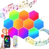 LED Hexagon Wandlampe 10er Set – RGB Gaming Lampe mit Musik Produktbild-Vorschau 1