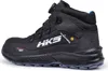 A black HKS safety boot is shown against a white background. Produktbild-Vorschau