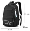 Schulrucksack Jungen Mädchen Schwarz - Wasserdicht Produktbild-Vorschau 6