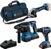 Bosch Combo Kit 3-tlg. 18V: GSR 18V-55/GWS 18V-7/GBH Produktbild-Vorschau 1