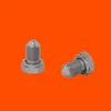 Two metal bolts on an orange background. Podgląd zdjęcia produktu