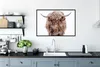 MuchoWow® Gerahmtes Poster Schottischer Highlander - Schnee Produktbild-Vorschau 3