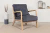 byLIVING Sessel NOHR / Grob-Cord grau / Gestell und Produktbild-Vorschau 2