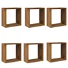 vidaXL Würfel-Wandregale 6 Stk. Altholz-Optik 30x15x30 Produktbild-Vorschau 1