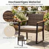 Set di mobili da giardino in polyrattan COSTWAY, set da Anteprima dell’immagine prodotto 5