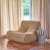 sweeek - Sessel mit Cordbezug und Hocker - Dunkelbeige Produktbild-Vorschau 5