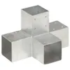 vidaXL Connettore per pali a X Metallo zincato 91 x 91 mm Anteprima dell’immagine prodotto 7