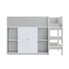 Flieks Etagenbett 90x200cm mit Kleiderschrank und Staufach, Produktbild-Vorschau 6