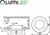 LUMILED 6x Einbaustrahler feste flach Spots für LED oder Produktbild-Vorschau 5