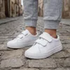 Kinder Kunstleder Sneaker Klettverschluss Freizeitschuhe Produktbild-Vorschau 4
