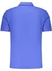 Herren Kurzarm-Polo blau mit Stickerei und kontrastierenden Produktbild-Vorschau 2