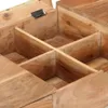 vidaXL Toaletný stolík so zrkadlom 112x45x76 cm Akáciový Náhľad obrázku produktu 6