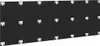 A black headboard with white clips, shown from a slightly angled perspective. Anteprima dell’immagine prodotto