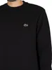 Lacoste Pullover Sweatshirt aus aufgerauter Baumwolle mit Produktbild-Vorschau 10