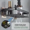 Duschablage ohne Bohren, 3 Stück Duschkorb Aluminium Produktbild-Vorschau 2