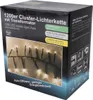 The image shows the packaging of a 1200 LED cluster light chain with a transformer. Produktbild-Vorschau