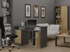 Bureau ADA anthracite chêne artisan 125 Cm 4 Tiroirs Voir les images du produit 4