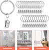 25 Stück Metall Vorhangringe Gardinenringe mit Clips Produktbild-Vorschau 4