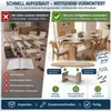 Design Couchtisch DA-130 oval 130 - 170cm ausziehbar Produktbild-Vorschau 2
