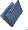 A blue Lenovo IdeaPad Duet 3 tablet with a keyboard case and stylus holder, shown from a diagonal top-down perspective against a white background. Produktbild-Vorschau