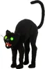 Schwarze Katze mit Leuchtenden LED Augen & Katzenbuckel 32 Produktbild-Vorschau 1