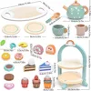 Atoylink Holz Tee Set Kinder Teeservice mit Dessert Kuchen Produktbild-Vorschau 4