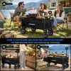 Luftreifen Elektrokarre mit Campingtisch, Bollerwagen mit Produktbild-Vorschau 3