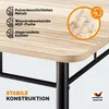 CASARIA® Esstisch mit 4 Stühlen Holz 5-tlg Set Metall Produktbild-Vorschau 4