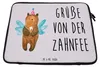 Mr. & Mrs. Panda Laptophülle Bär Zahnfee 27 x 36 cm - Grau Produktbild-Vorschau 2