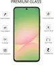 A smartphone screen protector with feature callouts. Produktbild-Vorschau