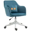 HOMCOM Chaise de bureau velours fauteuil bureau massant Voir les images du produit 1