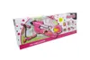 The image shows the packaging of a pink Minnie Mouse themed two-wheel scooter. Produktbild-Vorschau