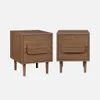 sweeek - 2er-Set Vintage-Nachttische im Holzlook mit 2 Produktbild-Vorschau 1