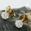 Ohrstecker Ohrring 3mm Zirkonia 9Kt GOLD gold 3mm Produktbild-Vorschau 2