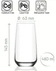 12x Lal 480ml Highball-Gläser - Groß Hi Ball Glas Wasser Produktbild-Vorschau 7