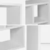 sweeek - Asymmetrisches Bücherregal im Holzlook 5 Ebenen 10 Produktbild-Vorschau 3