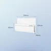 A white smartphone wall mount is shown with dimensions indicated by text and lines. Produktbild-Vorschau