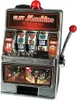 A close-up studio shot of a miniature slot machine. Produktbild-Vorschau