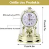 Tischuhren, Retro Stil Wohnzimmer Uhr, Stille Tischuhr, Produktbild-Vorschau 2
