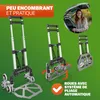 GARDEBRUK® Diable aluminium pliable escalier 80kg 6 roues Voir les images du produit 5